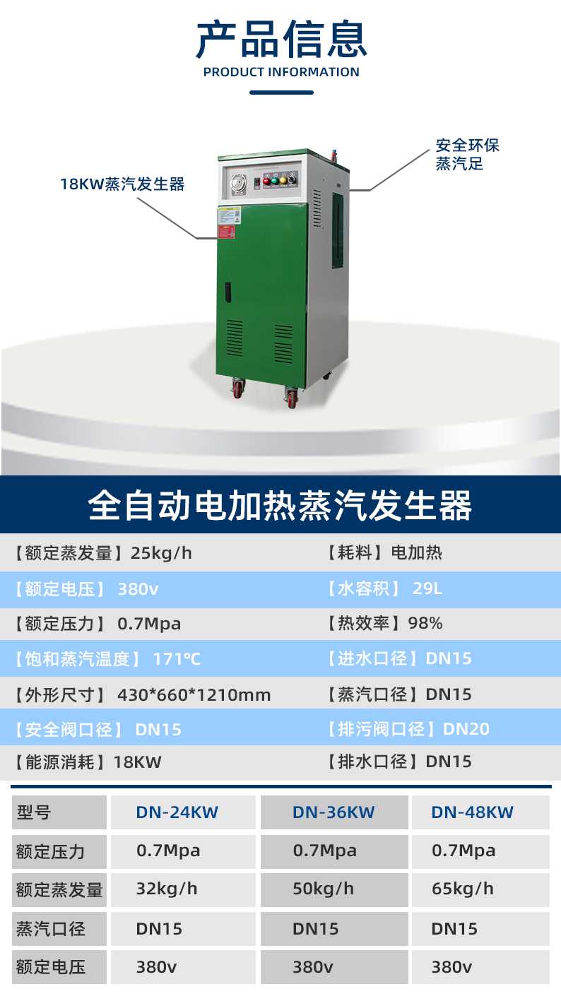 鑫達能18kw<a href='http://www.jbmp3battery.com/dianre' target='_blank'><u>電加熱蒸汽發(fā)生器</u></a>
