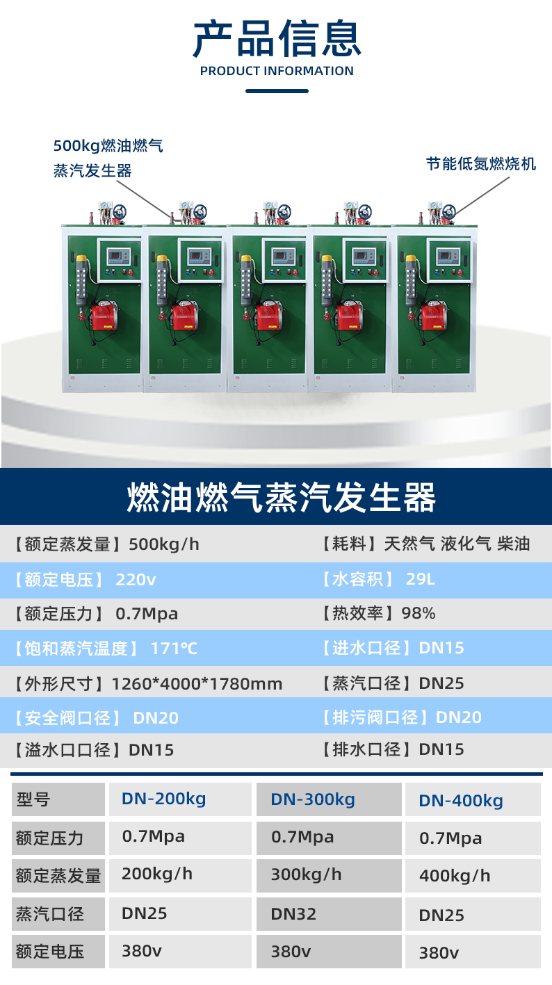 鑫達(dá)能500kg燃油<a href='http://www.jbmp3battery.com/ranqi' target='_blank'><u>燃?xì)庹羝l(fā)生器</u></a>